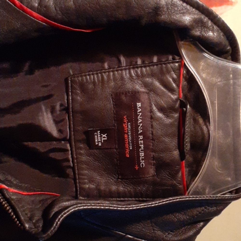 XL letter jacket  100% Leather